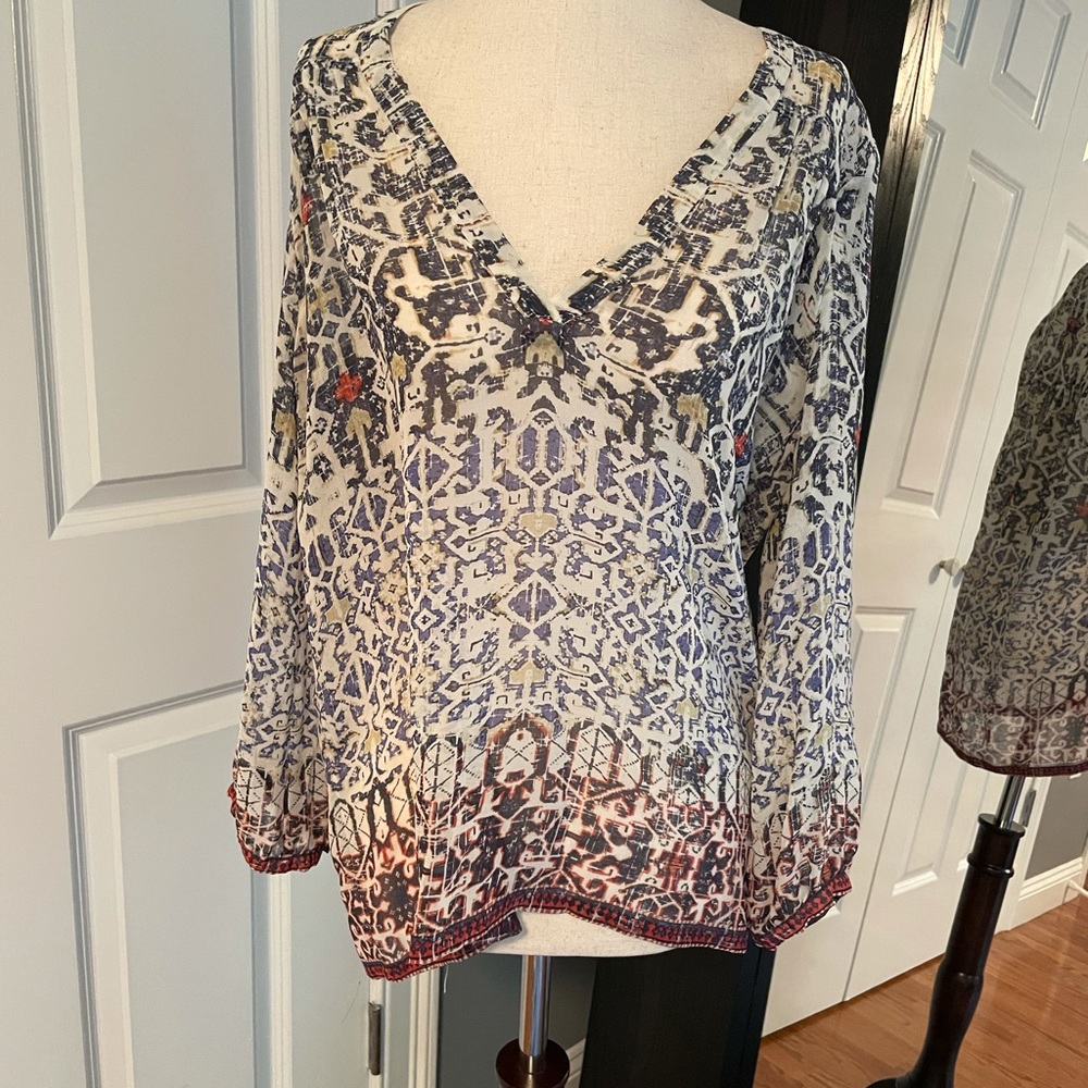 Joie Sheer Silk Blouse